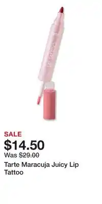 Ulta Beauty Tarte Maracuja Juicy Lip Tattoo offer