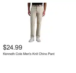 Costco Kenneth Cole Men's Knit Chino Pant offer