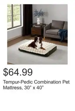 Costco Tempur-Pedic Combination Pet Mattress, 30 x 40 offer