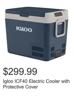 Costco Igloo ICF40 Electric Cooler with Protective Cover offer