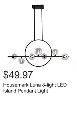 Costco Housemark Luna 8-light LED Island Pendant Light offer