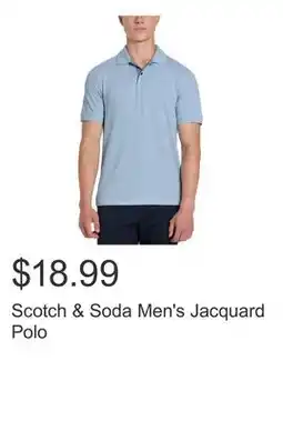 Costco Scotch & Soda Men's Jacquard Polo offer