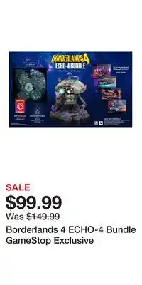 Game Stop Borderlands 4 ECHO-4 Bundle GameStop Exclusive offer