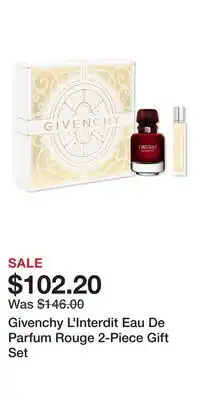 Ulta Beauty Givenchy L'Interdit Eau De Parfum Rouge 2-Piece Gift Set offer
