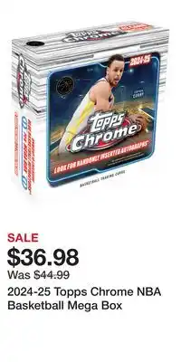 Game Stop 2024-25 Topps Chrome NBA Basketball Mega Box offer