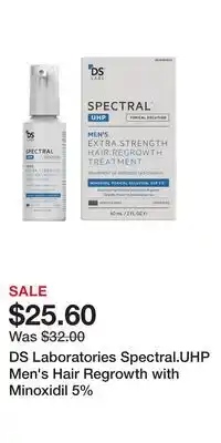 Ulta Beauty DS Laboratories Spectral.UHP Men's Hair Regrowth with Minoxidil 5% offer
