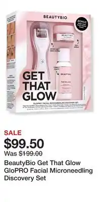 Ulta Beauty BeautyBio Get That Glow GloPRO Facial Microneedling Discovery Set offer
