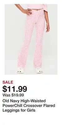 Old Navy Old Navy High-Waisted PowerChill Crossover Flared Leggings for Girls offer
