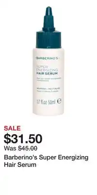 Ulta Beauty Barberino's Super Energizing Hair Serum offer