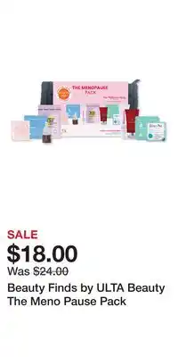 Ulta Beauty Beauty Finds by ULTA Beauty The Meno Pause Pack offer