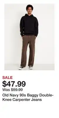 Old Navy Old Navy 90s Baggy Double-Knee Carpenter Jeans offer