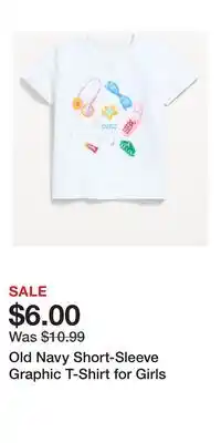 Old Navy Old Navy Short-Sleeve Graphic T-Shirt for Girls offer
