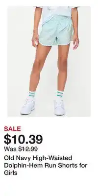 Old Navy Old Navy High-Waisted Dolphin-Hem Run Shorts for Girls offer