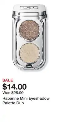 Ulta Beauty Rabanne Mini Eyeshadow Palette Duo offer
