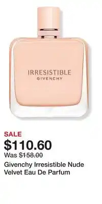 Ulta Beauty Givenchy Irresistible Nude Velvet Eau De Parfum offer