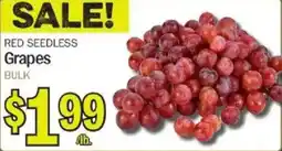Meijer Red seedless grapes offer