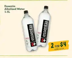 Sprouts Farmers Market Essentia Alkalized Water offer