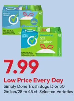 Stater Bros Simply Done Trash Bags offer