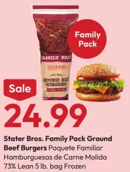 Stater Bros Stater Bros. Family Pack Ground Beef Burgers offer