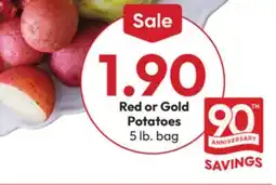 Stater Bros Red or Gold Potatoes offer