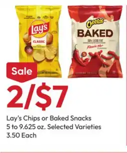 Stater Bros Lay's Chips or Baked Snacks offer