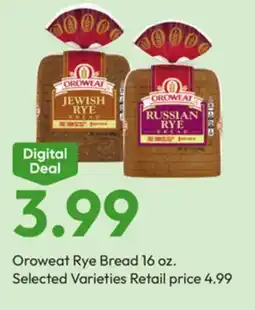 Stater Bros Oroweat Rye Bread offer
