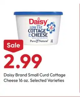 Stater Bros Daisy Brand Small Curd Cottage Cheese offer