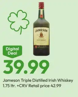 Stater Bros Jameson Triple Distilled Irish Whiskey offer