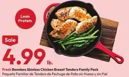 Stater Bros Fresh Boneless Skinless Chicken Breast Tenders Family Pack offer
