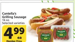 Albertsons Cantella's Grilling Sausage offer