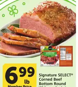 Albertsons Signature SELECT Corned Beef Bottom Round offer