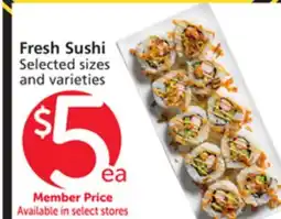 Albertsons Fresh Sushi offer
