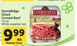 Albertsons StoneRidge Sliced Corned Beef offer