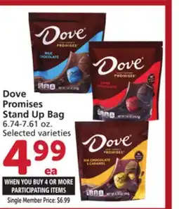 Albertsons Dove Promises Stand Up Bag offer