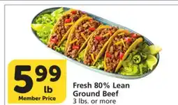 Albertsons Fresh 80% Lean Ground Beef offer