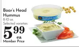 Pavilions Boar's Head Hummus offer