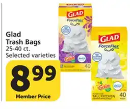 Vons Glad Trash Bags offer