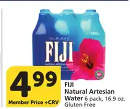 Vons FIJI Natural Artesian Water offer