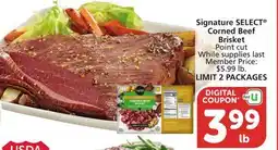 Vons Signature SELECT Corned Beef Brisket offer