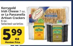 Vons Kerrygold Irish Cheese 7 oz. or La Panzanella Artisan Crackers 6 oz offer