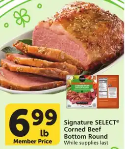 Vons Signature SELECT Corned Beef Bottom Round offer