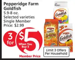 Vons Pepperidge Farm Goldfish offer