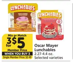 Vons Oscar Mayer Lunchables offer