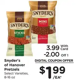 Ralphs Snyder's of Hanover Pretzels offer