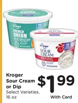 Ralphs Kroger Sour Cream or Dip offer