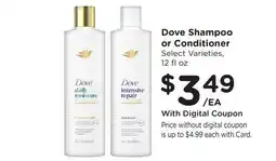 Ralphs Dove Shampoo or Conditioner offer