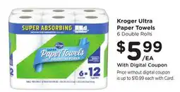 Ralphs Kroger Ultra Paper Towels offer