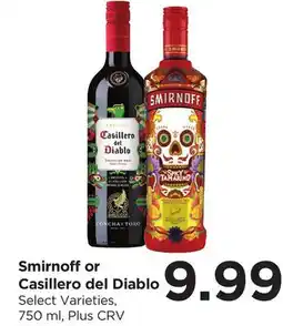 Food 4 Less Smirnoff or Casillero del Diablo offer