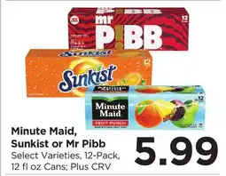 Food 4 Less Minute Maid, Sunkist or Mr Pibb offer