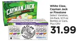 Food 4 Less White Claw, Cayman Jack or Firestone offer